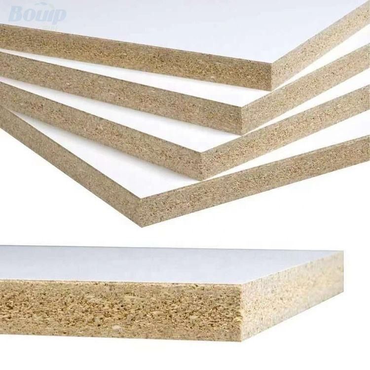 Panneau blanc à base de bois de particules de mélamine des panneaux 18mm de décoration intérieure