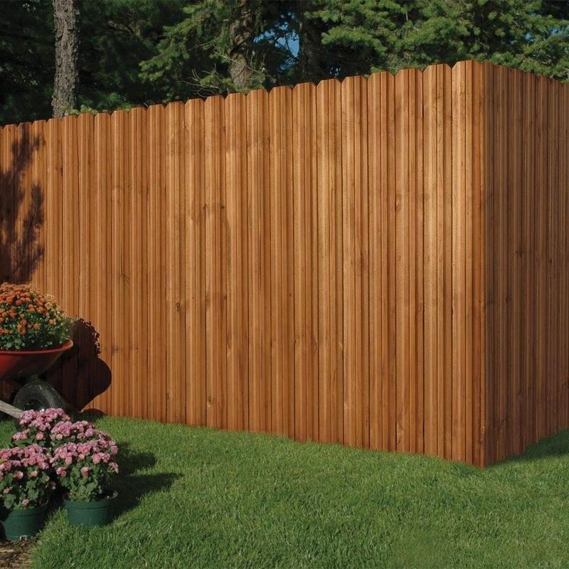 Yard 8 pi Cedar Wood Fence Panel Outdoor de haut Cedar Border Fence de FSC