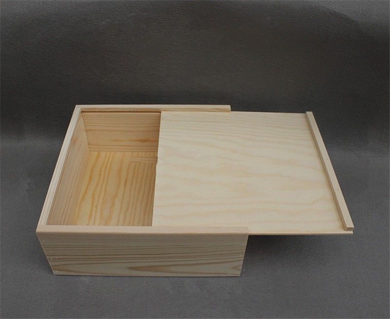 Boîte en bois Lidded démontable de place pour le stockage sec 41*31*24cm de fruit