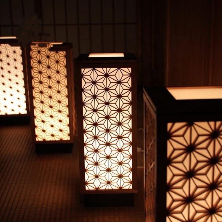 Écrans décoratifs rustiques de diviseur de Kumiko Led Water Bubble Wood en bois pour le restaurant