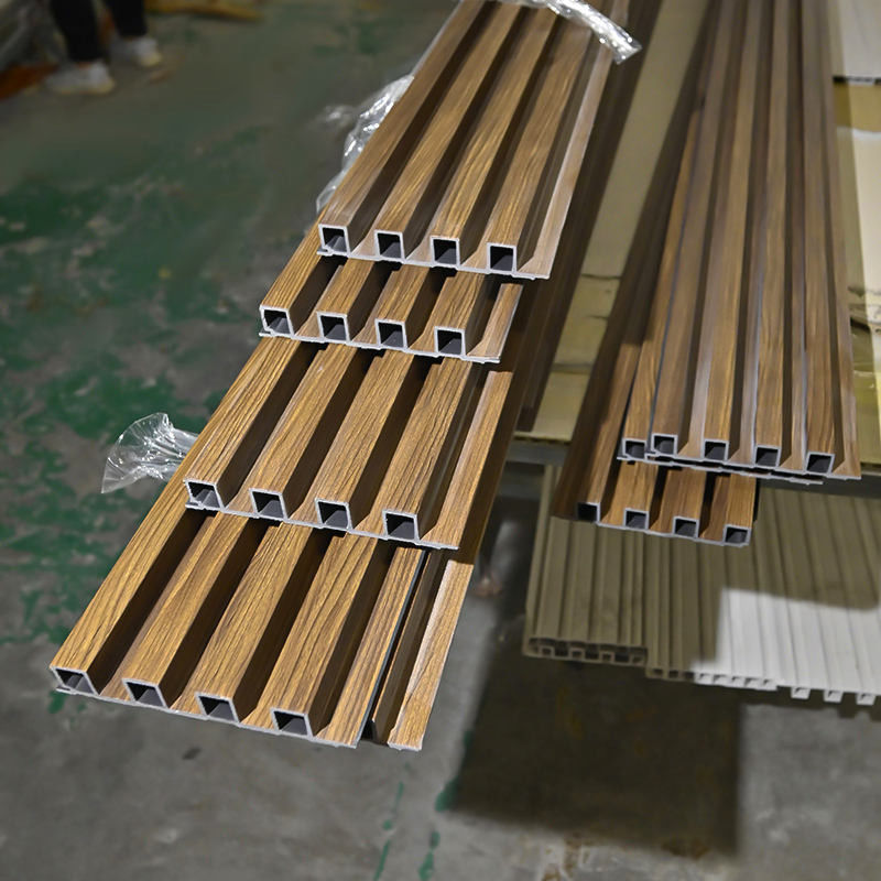 Environnemental bois plastique composite WPC intérieur grille panneaux muraux panneaux de revêtement muraux