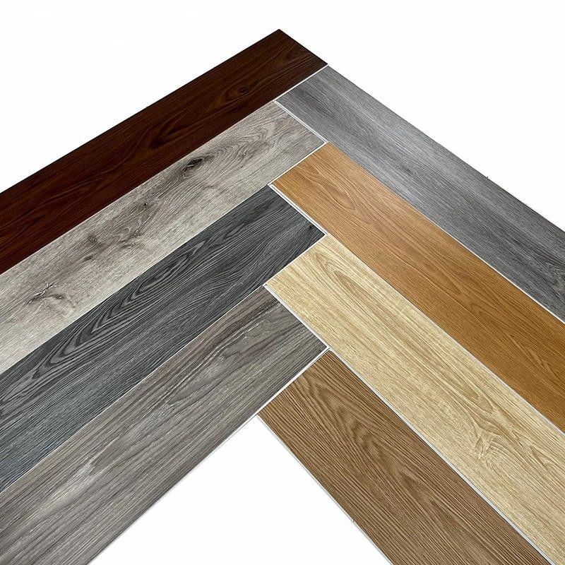 Plancher en bois imperméable à l'eau 4 mm 5 mm 6 mm Interverrouillage Cliquez sur verrouillage Vinyle de pierre plastique composite SPC IXPE Pour l'intérieur