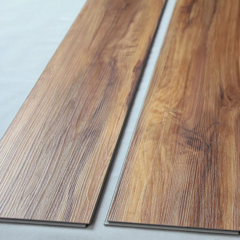 Texte en bois personnalisable plancher SPC ignifuge composite en plastique de pierre avec clic imperméable à l'eau de luxe SPC vinyle Click