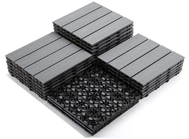 Carreaux de terrasse extérieurs en bois en plastique composite