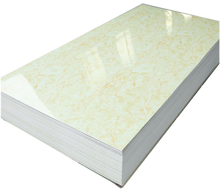 Facile d'installation Marble Look SPC Luxe plastique résistant à l'usure Paroi et plancher Carreaux intérieurs Nouveau produit en Chine