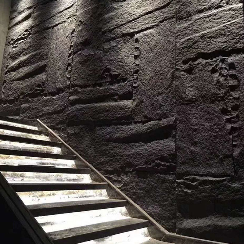 Décoration 3D en pierre en PU étanche en gros Décoration extérieure intérieure Décorative en pierre Panneau mural en pierre en PU artificielle