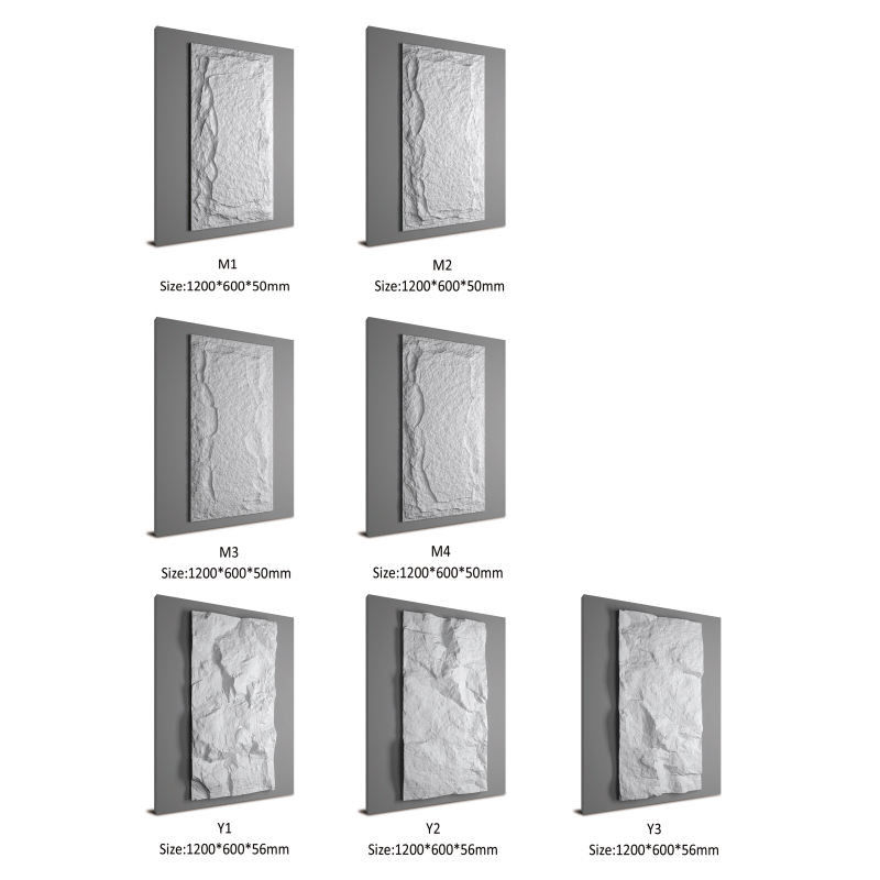 Vente en gros de polyuréthane polycolore personnalisable de haute qualité revêtement de pierre de culture revêtement de mur extérieur