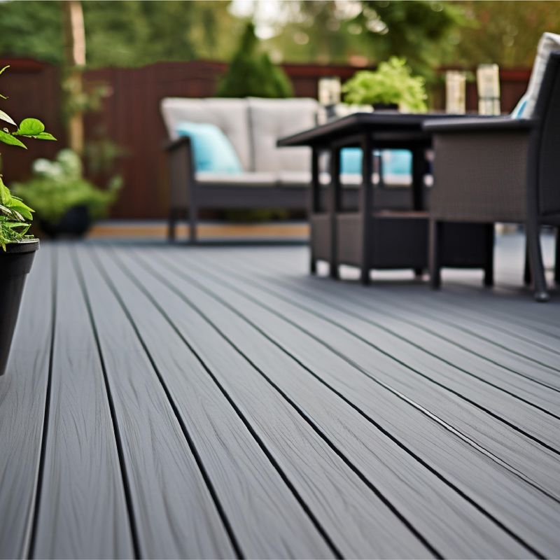 WPC/BPC Teak Couleur WPC terrasse extérieure résistant au feu encapsulé en fibre de bois imperméable à l'eau Decking composite de haute qualité antidérapant