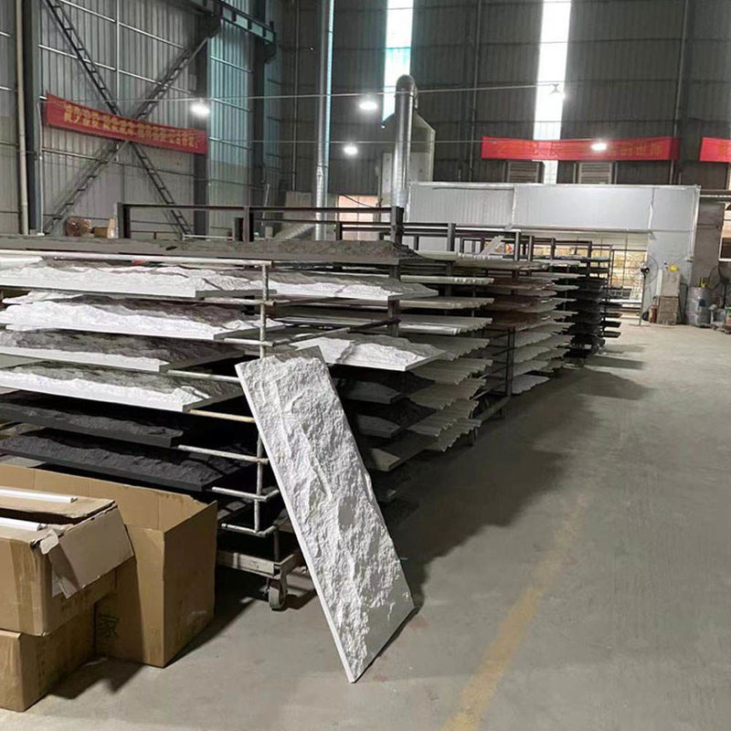 Pierre artificielle Pu Panneau mural Pu Panneau rocheux Faux Carreaux de pierre naturelle de culture pour revêtement de mur extérieur