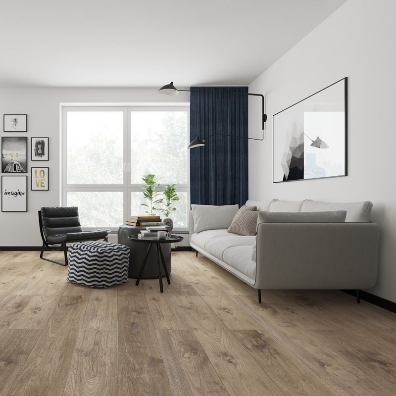 EIR Parquet flottant en bois texturé en érythrée de luxe PVC rigide en vinyle planche SPC