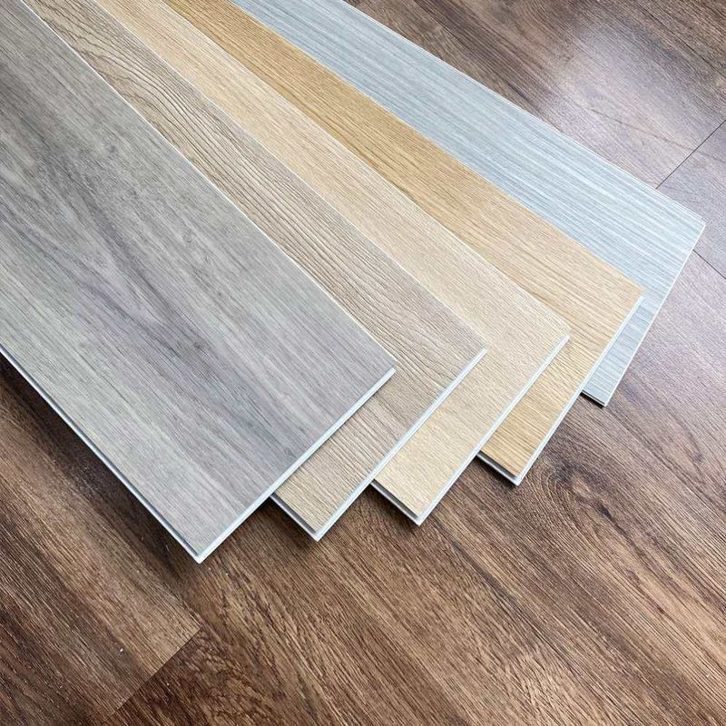 Matériau résistant au feu carreaux de bois de sol cliquez sur PVC vinyle plancher de sol en spc pour intérieur