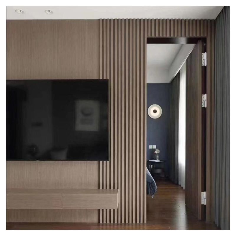 Prix pas cher Matériaux de construction de maisons décoratives Économiques Panneaux muraux en PVC en bois