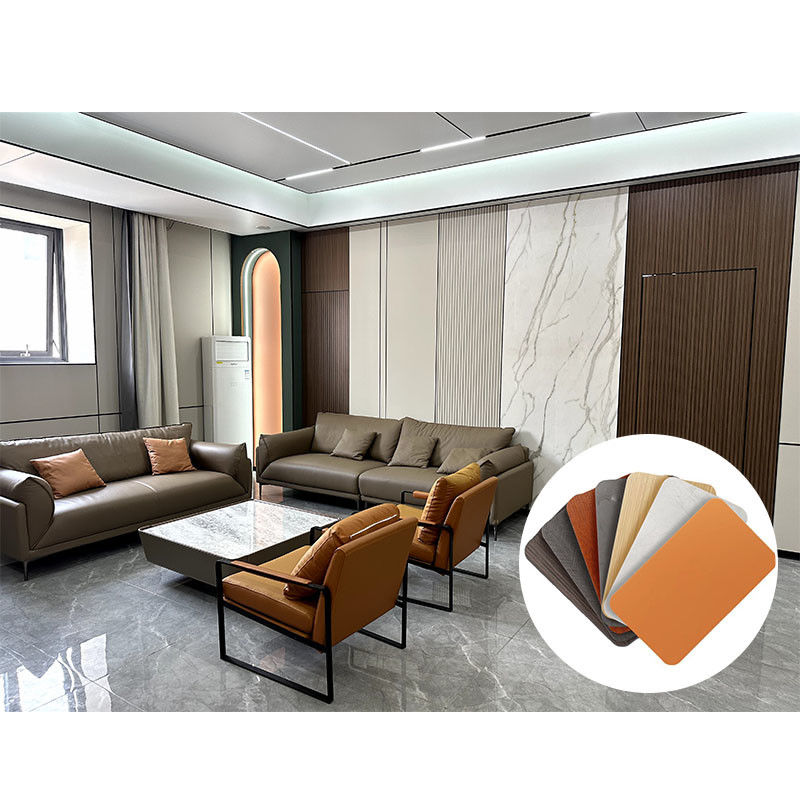 Panneau mural en plaque de cristal de carbone et panneaux de panneau mural wpc