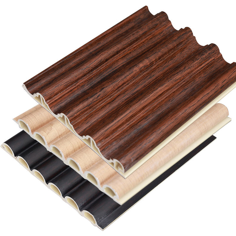 Décoration d'intérieur en bois plastique composite revêtement en PVC revêtement mural à flûte panneau mural intérieur en Wpc