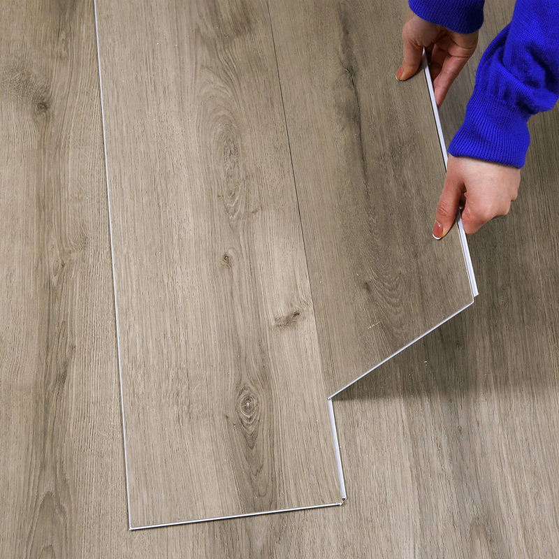 5 mm étanche à l'eau 4 mm vinyle matériau vierge marbre plancher hybride à noyau rigide Spc Cliquez sur le sol