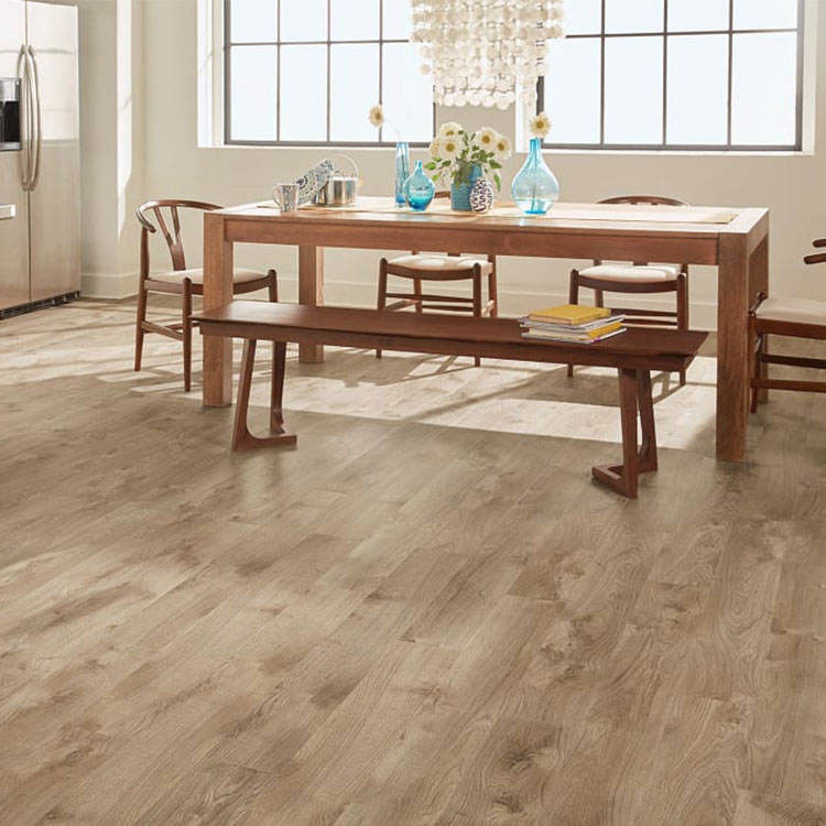 Carreaux de vinyle commerciaux colorés de luxe plancher en vinyle imperméable à l'eau 4 mm 5 mm 6 mm plancher en spc