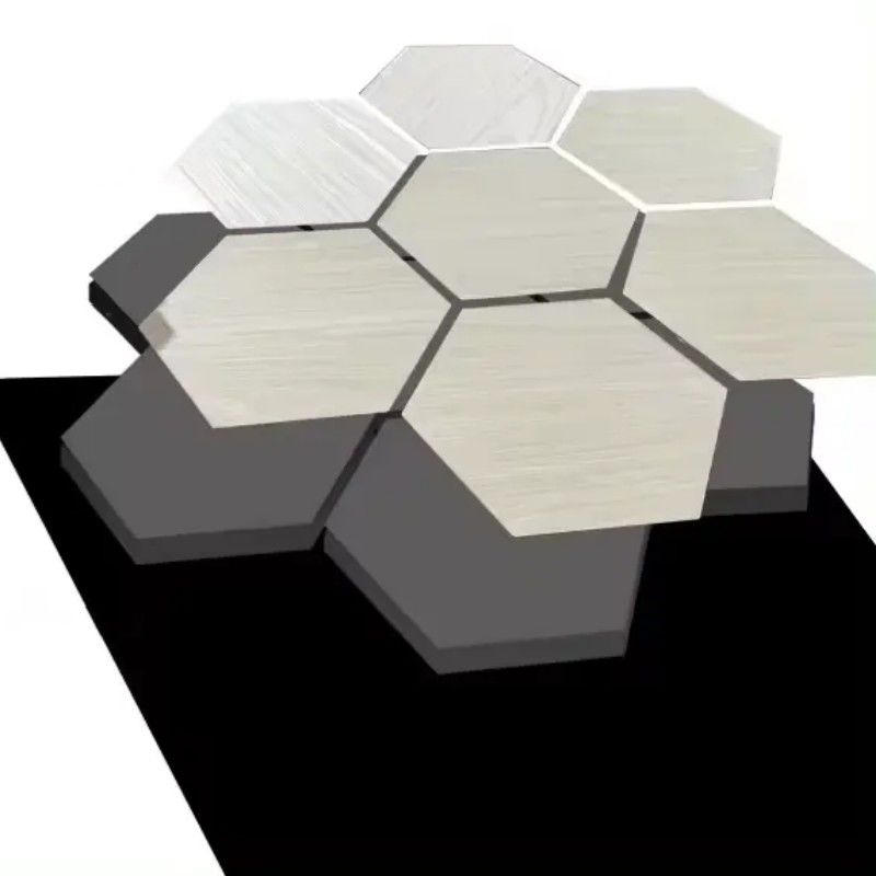 Améliorer l'expérience acoustique 3D Hexagon Panneaux de mur en bois insonorisé Rose Orange Blanc ou couleurs personnalisées