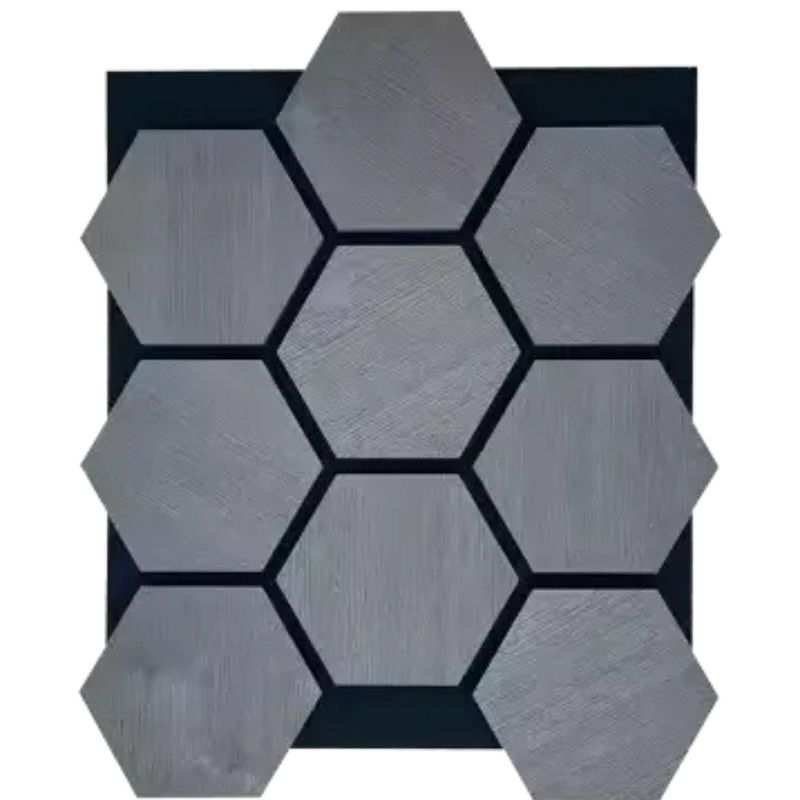 Améliorer l'expérience acoustique 3D Hexagon Panneaux de mur en bois insonorisé Rose Orange Blanc ou couleurs personnalisées