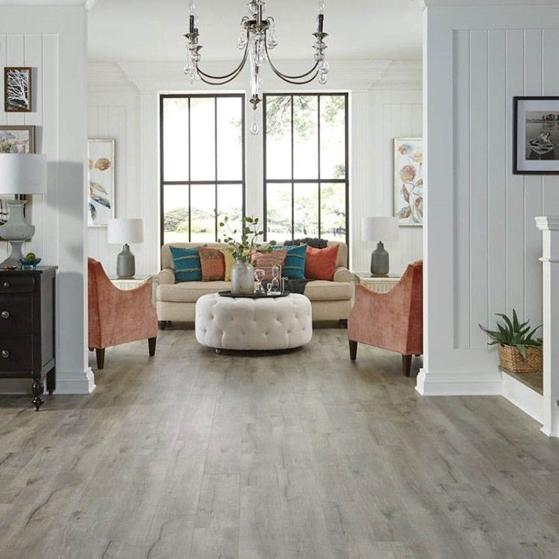 revêtement de sol en vinyle PVC de luxe, revêtement de sol en plastique sans grains de bois, revêtement de sol en PVC en polymère de pierre de 6 mm