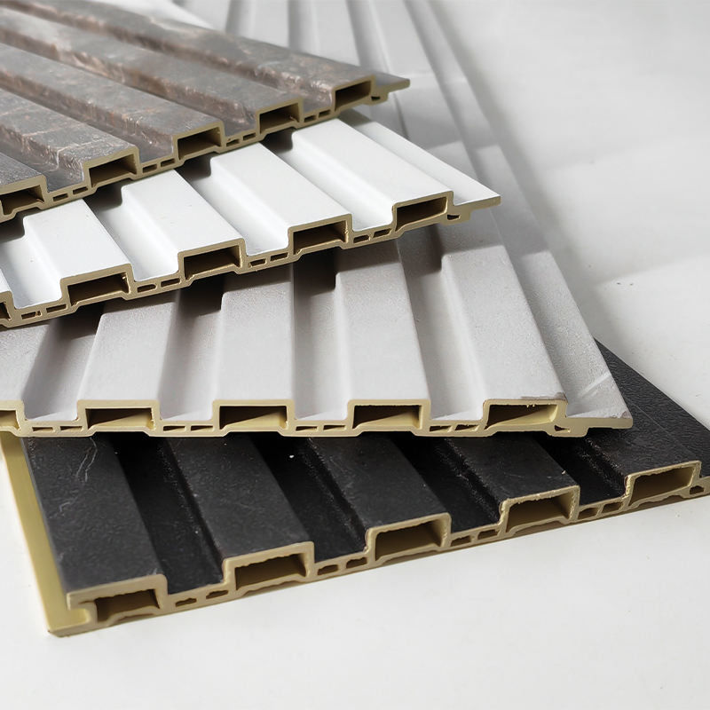 Panneaux muraux en Wpc pour murs ou plafonds et panneaux de revêtement en PVC pour téléviseurs intérieurs