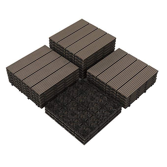 Produit chaud - Carreaux de terrasse en bois d'acacia - Carreaux de terrasse en WPC - Carreaux de plancher de jardin - Carreaux de terrasse en composite pour terrasse extérieure