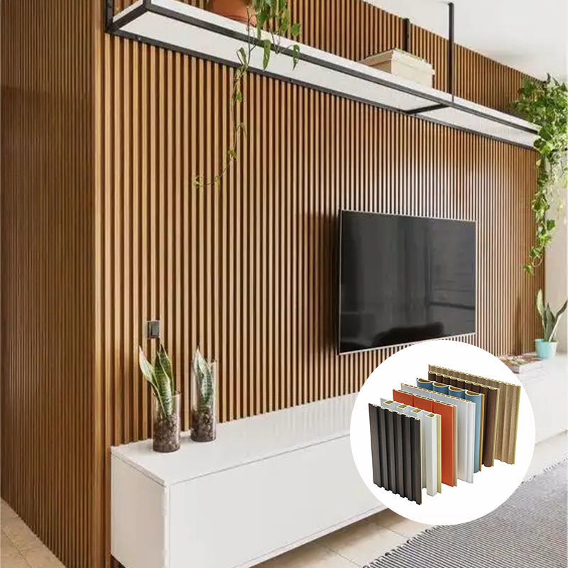 Panneau décoratif WPC Lambrin pour revêtement mural intérieur en milieu domestique