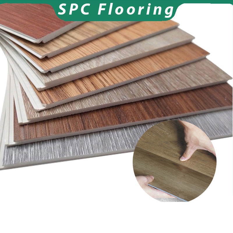 Revêtements de sol SPC 7mm 8mm de luxe Échantillons gratuits Plancher en vinyle rigide à verrouillage clic étanche pour utilisation en intérieur, gymnase et bureau