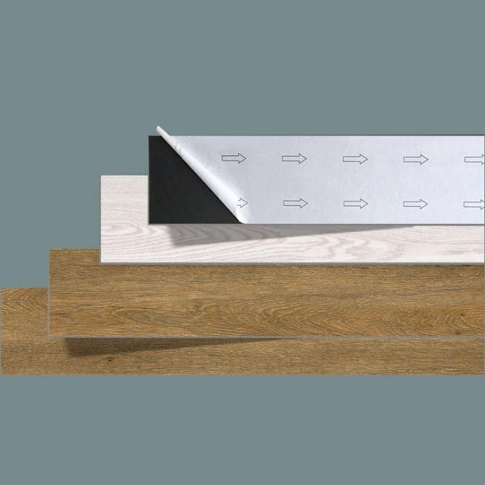 Plancher en PVC autoadhésif imperméable à l'eau Stick DIY Plancher en vinyle pour la décoration intérieure dans les immeubles de bureaux