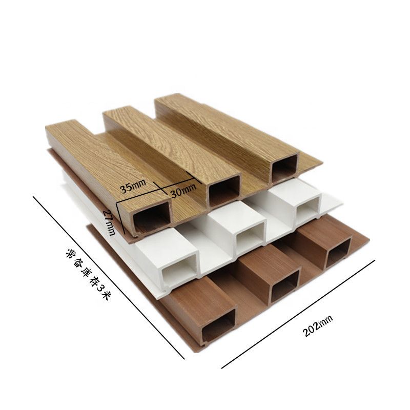 Résistant à l'eau Intégré Autres panneaux muraux en bois courbé Panneaux muraux en PVC décor intérieur Panneau murale en Wpc en ardoise