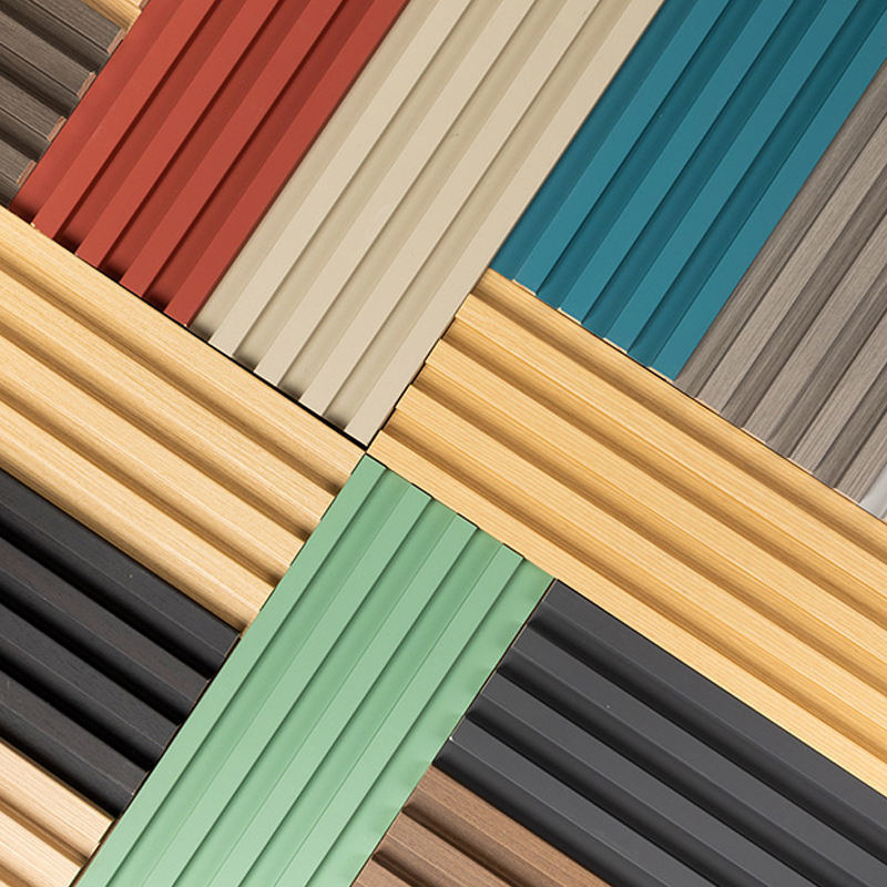 Panneaux de revêtement mural WPC au meilleur prix, nouveau design, mur cannelé, décoration murale intérieure