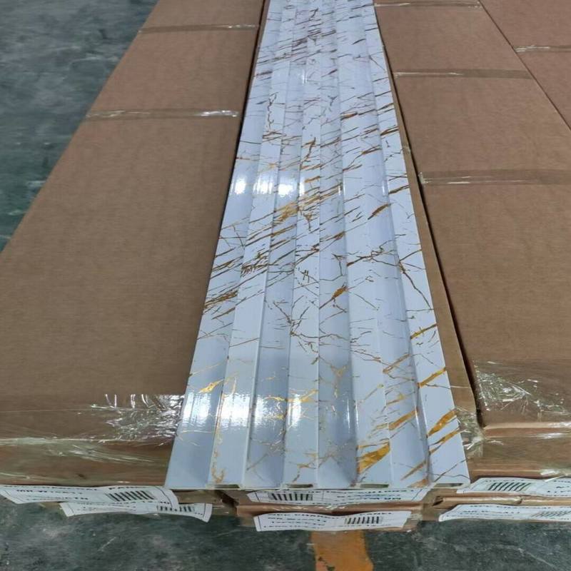 Panneau mural composite bois plastique moderne (WPC) pour intérieur de salle de bain, alternative au PVC