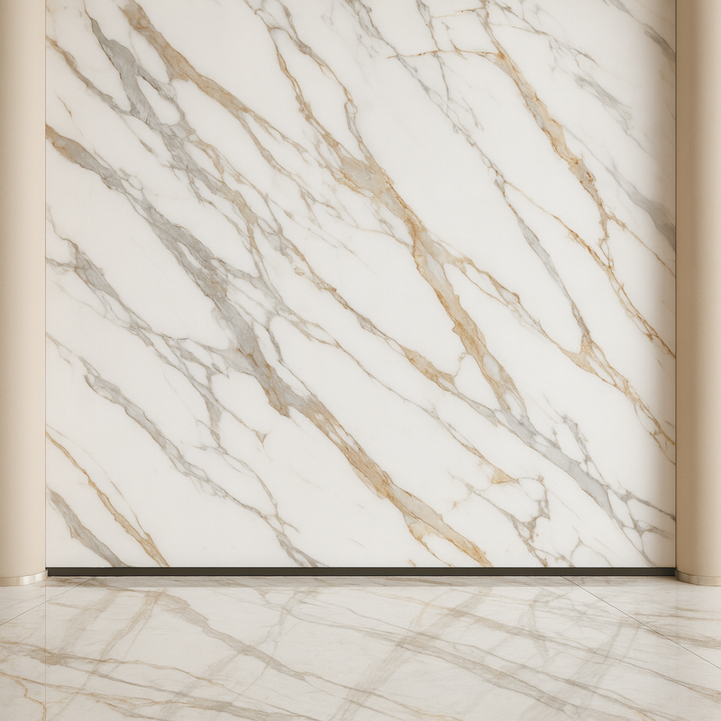 La pierre sintrée en 3200*1600 mm est parfaite pour les carreaux de sol et les panneaux muraux intérieurs