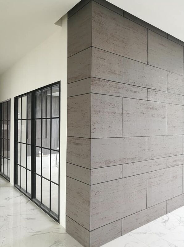 Travertine souple feuilles 3d panneau de pierre de travertine revêtement flexible Ms Travertine souple briques extérieures