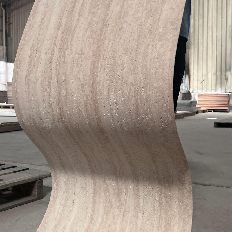 Vente en gros en pierre souple souple extérieure de façade de mur de carreaux de feuille de revêtement de panneau de mur de pierre décoratif