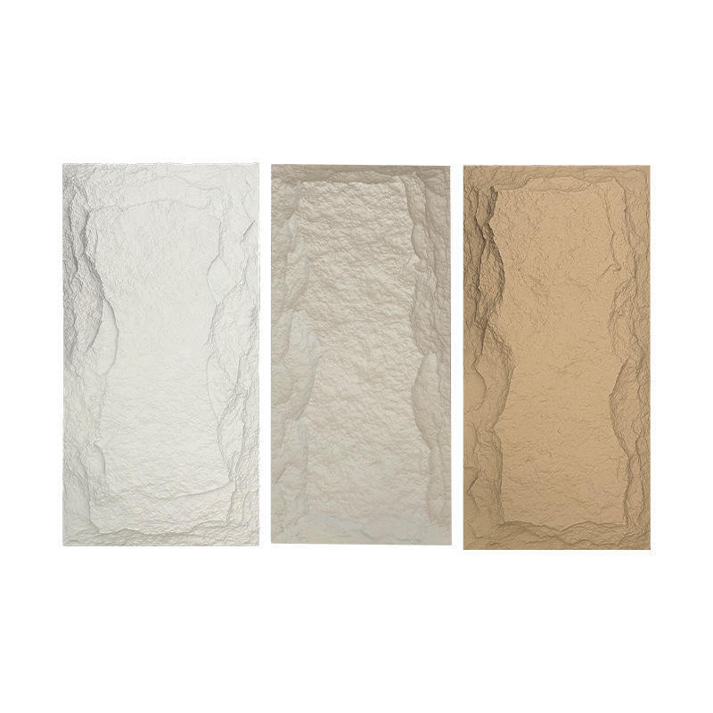 Intérieur multifonctionnel Poids léger Pu revêtement de faisceau de roche artificielle extérieur décoration 3D Panneau mural en pierre de haute qualité