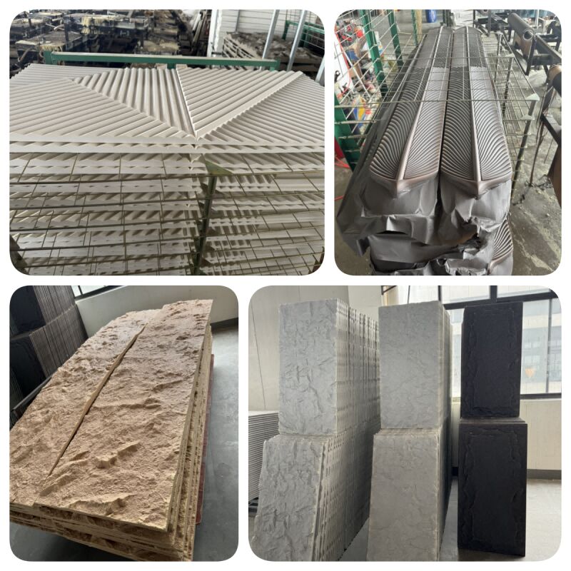 Vente directe d'usine Panneau mural en pierre de Pu Léger Moderne Panneaux muraux et planches en pierre artificielle étanches Facile à assembler