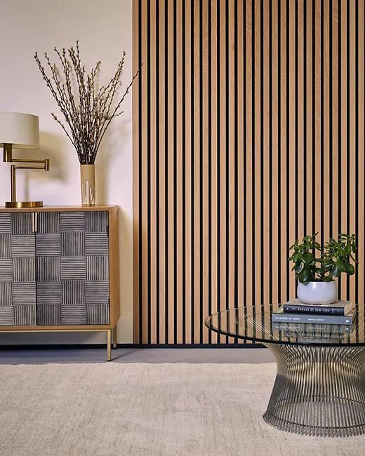 Panneau mural acoustique Akupanel à lattes de conception moderne en bois MDF pour hôtel, insonorisation et solution de conception graphique