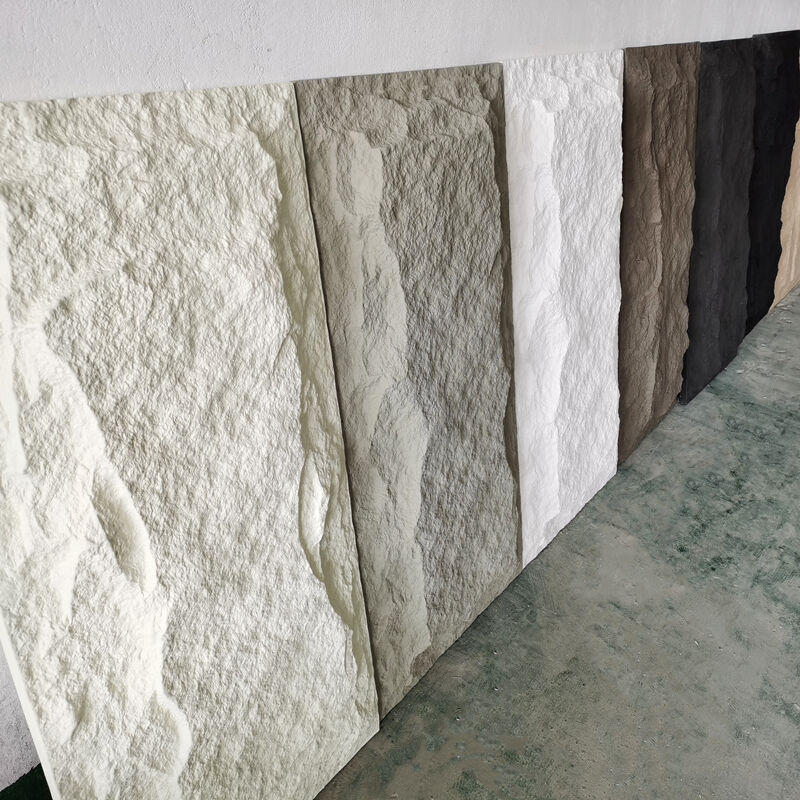 Revêtement mural intérieur/extérieur flexible et écologique, ignifuge, imperméable, panneaux de parement en pierre naturelle, pierre artificielle