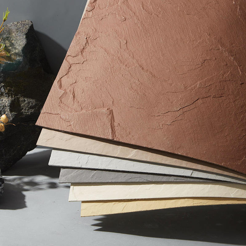 Panneaux muraux en travertin imitation pierre tendre, imperméables, ignifuges, de style classique, artificiels, flexibles, pour revêtement intérieur