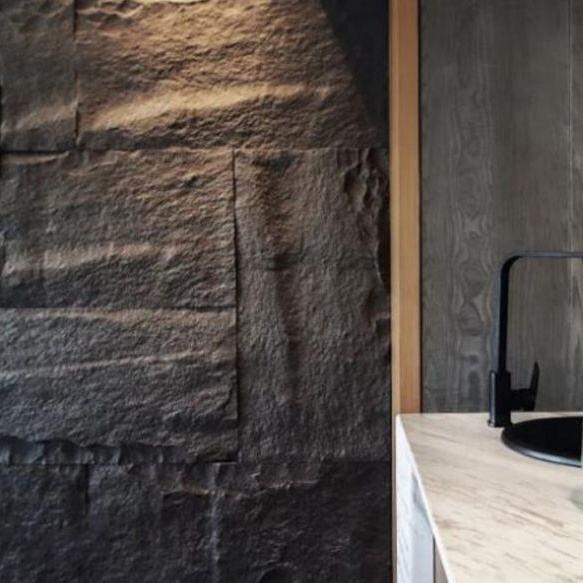 Panneau mural décoratif en polyuréthane de conception moderne et légère, grande dalle de pierre PU pour hôtels et utilisation en intérieur, fabriqué en Chine