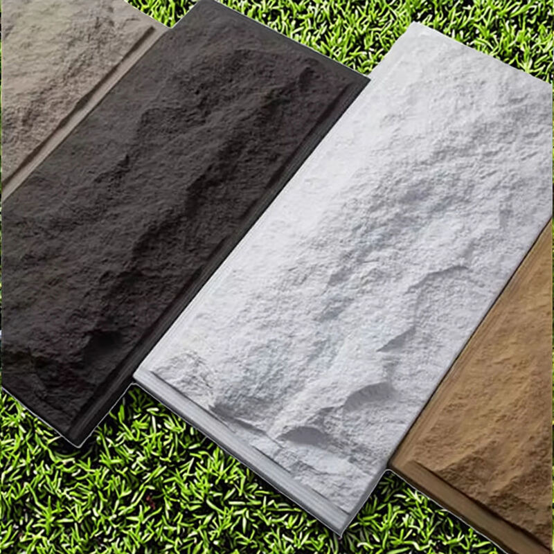 Panneau mural décoratif en polyuréthane de conception moderne et légère, grande dalle de pierre PU pour hôtels et utilisation en intérieur, fabriqué en Chine