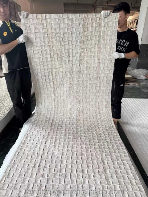 MCM Soft Series Design moderne Flexible Artificiel écologique résistant au feu résistant à l'eau Big Slab Décoration murale extérieure intérieure 3D