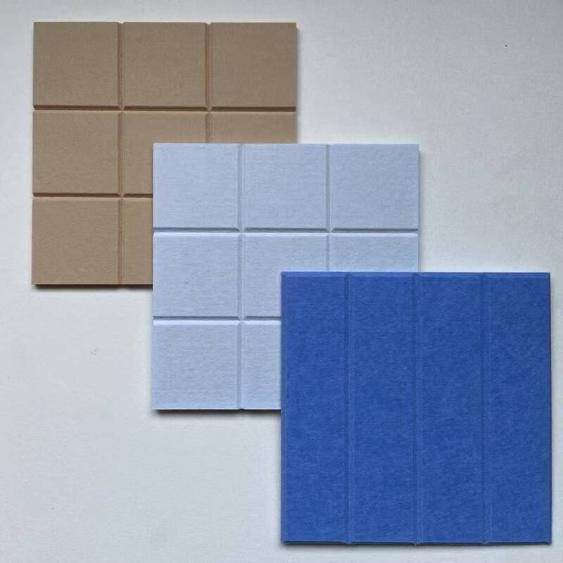 Réduction du bruit des cinémas écologique résistant au feu résistant au son Polyester intégré Panneau mural acoustique Panneaux acoustiques Akupanel