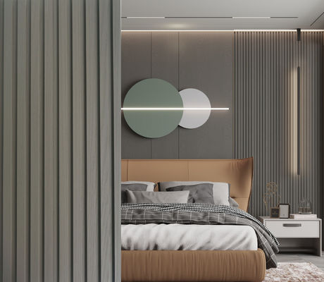 Le panneau de mur de fibre de bois du classique 3000mm WPC a tuyauté le panneau de mur de Wpc écologique