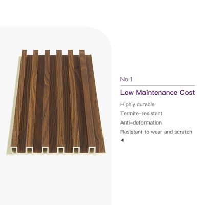 Hôtel résidentiel Décoration intérieure en bois en WPC Panneaux muraux décoratifs en WPC