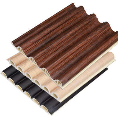 Décoration d'intérieur en bois plastique composite revêtement en PVC revêtement mural à flûte panneau mural intérieur en Wpc