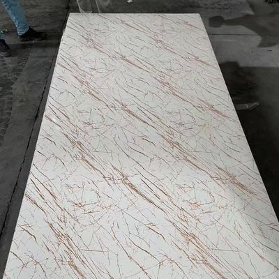 Fabricant chinois 1220x2440mm 3mm Pvc marbre UV revêtement feuille de panneau mural