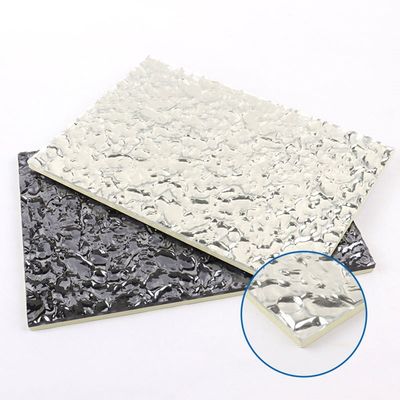 8 mm de bambou charbon de bois grain de bois wpc décoratif intérieur en carton peint