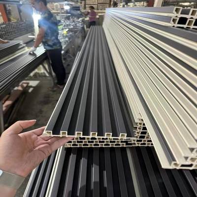 Panneau mural composite bois plastique moderne (WPC) pour intérieur de salle de bain, alternative au PVC