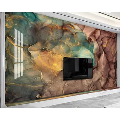 Panneau de conception 3D étanche à l'eau Plaque de marbre PVC pour panneau de mur Panneau de marbre UV Décoration intérieure